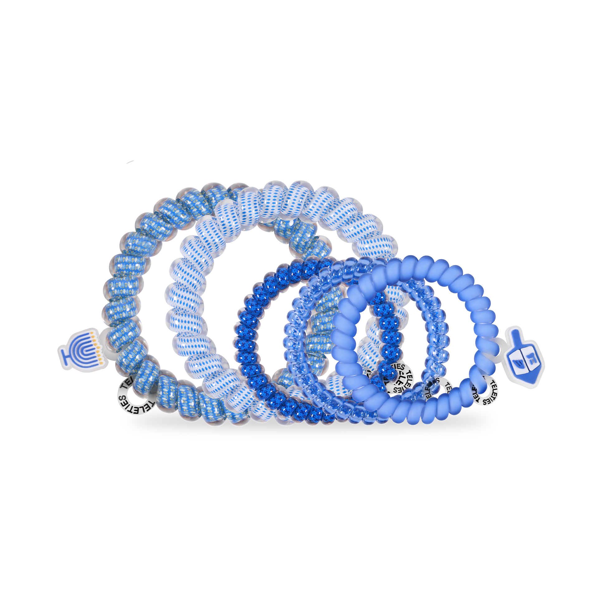 TELETIES - Vente Élastique à cheveux - Spirales pour cheveux | Pack mixte | Fais tourner comme une toupie1