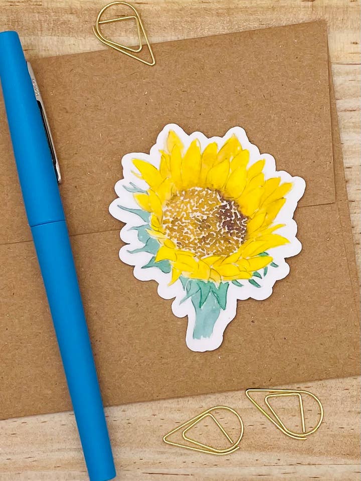 Sunflower 3 Aufkleber für den Großhandel von Krafty Inc