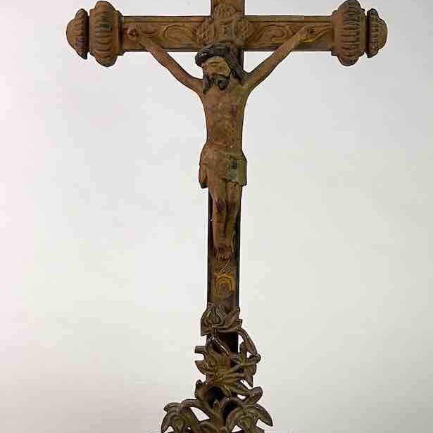 Crucifixo católico franco-vietnamita antigo por atacado de The Niger Bend