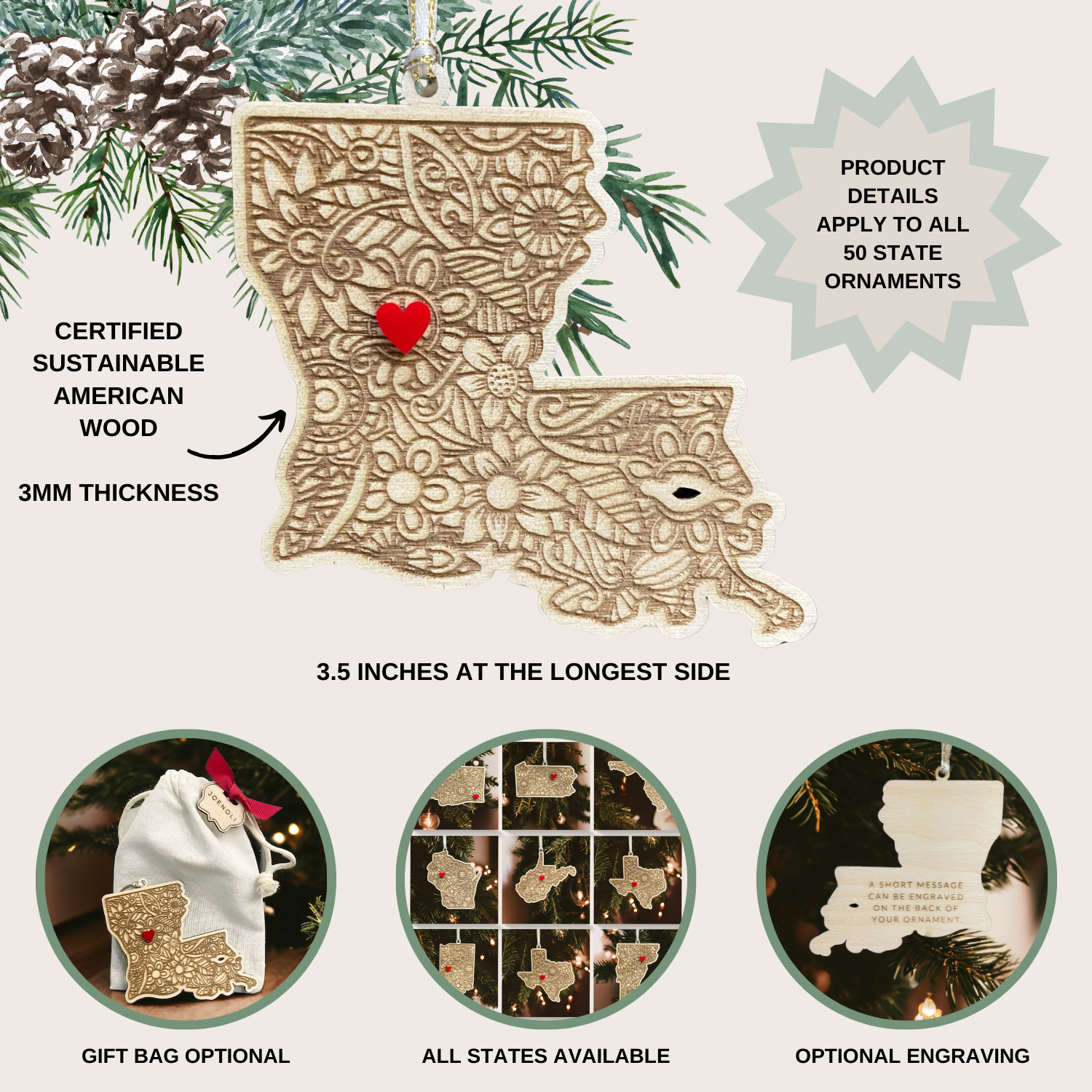 Joe & Oli - Wholesale Ornament - RHODE ISLAND ORNAMENT1