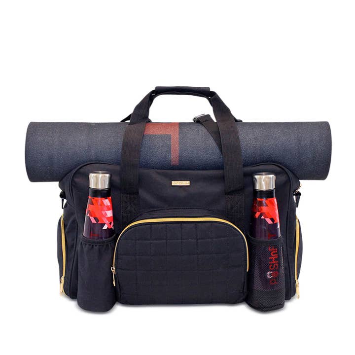 POSHnFIT - Wholesale Weekender Bag - Women's - "GRAB IT & GO" Fitness Travel Duffel-Non-Quilted Outer6