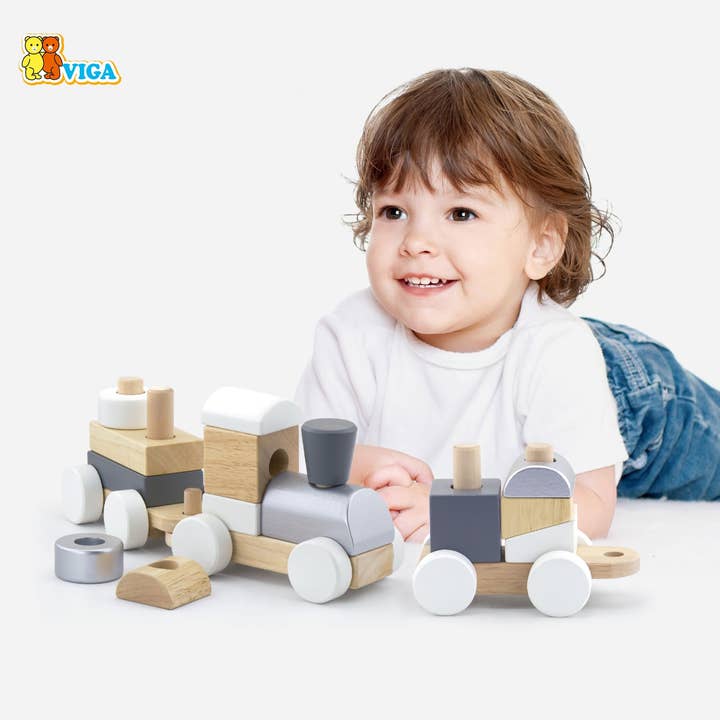 Viga Stacking Train for wholesale by Trade Toys Limited