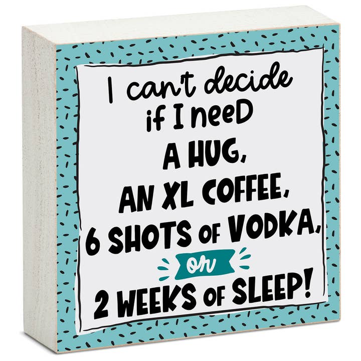 CounterArt/Highland Home/Thirstystone - Wholesale Sign - "Everyday Humor" Pre-Pack Artistic Wood Block Sign Display.2