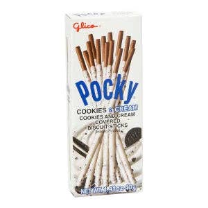I Got Your Candy - Wholesale Cookie - Glico Pocky Cookies and Cream 1.41oz - 10ct