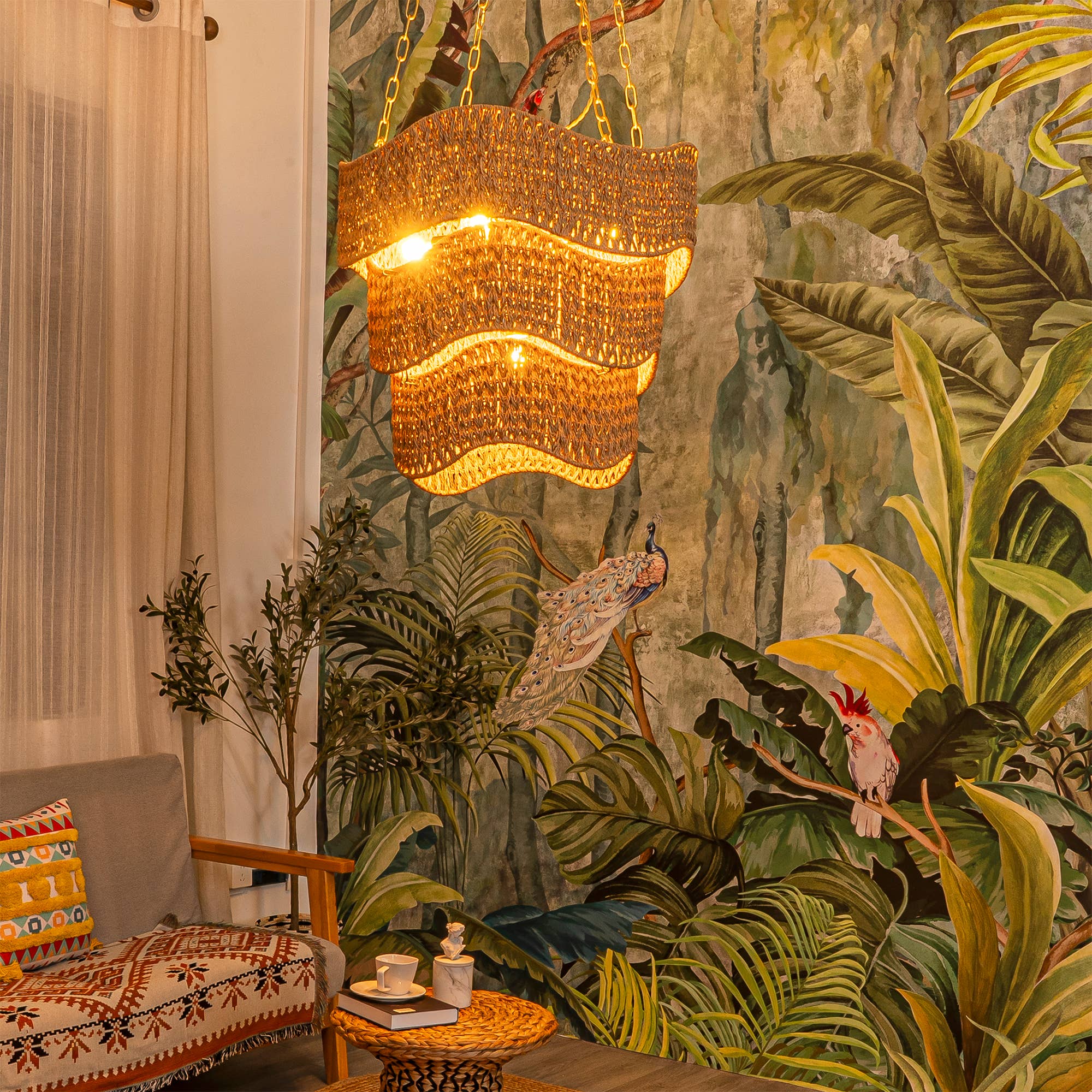 ELE Light & Decor - Wholesale Chandelier/Hanging Light - Contemporary Modern Braided Woven Coastal Chandelier 5