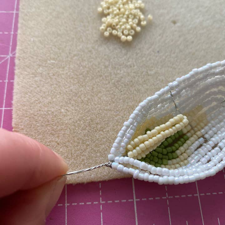 The Beaded Garden – wholesale DIY craft kit – Peace Lily Plant Craft Kit for Adults. Creative Gift. 4