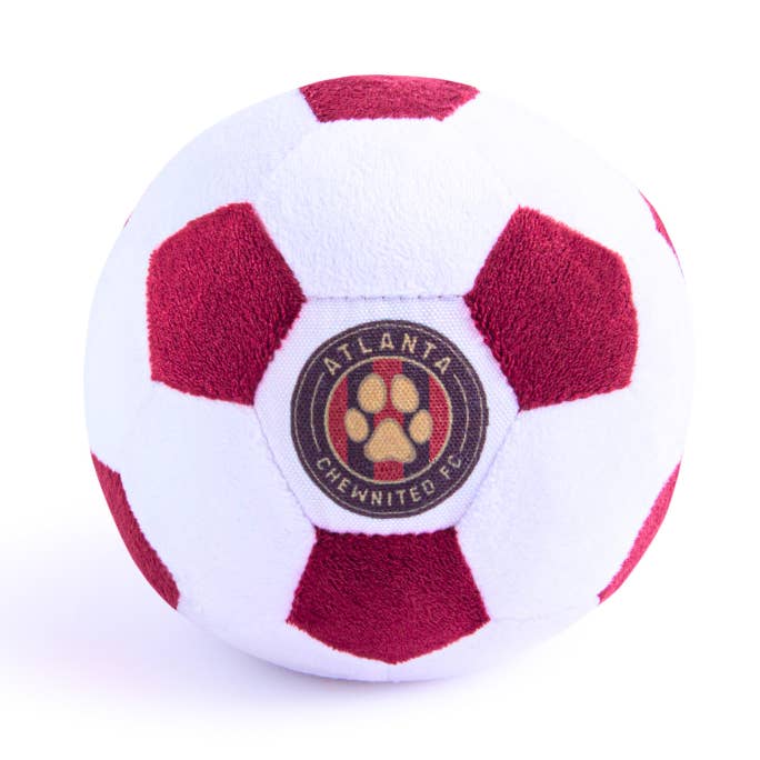 Atlanta Chewnited Plush Soccer Ball Dog Toy for wholesale by Floofball