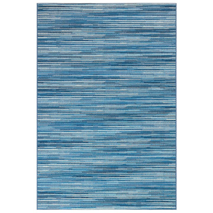 Marina Stripes Indoor/Outdoor Area Rug China Blue for wholesale by Liora Manne