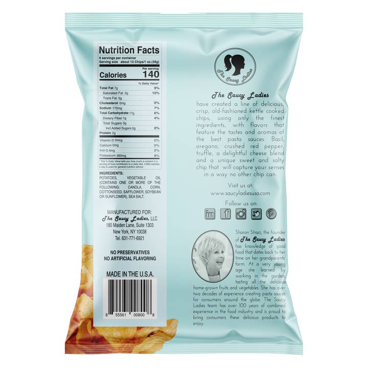 The Saucy Ladies – wholesale Crisps – Saucy Ladies Old-Fashioned Kettle Chips - 6oz