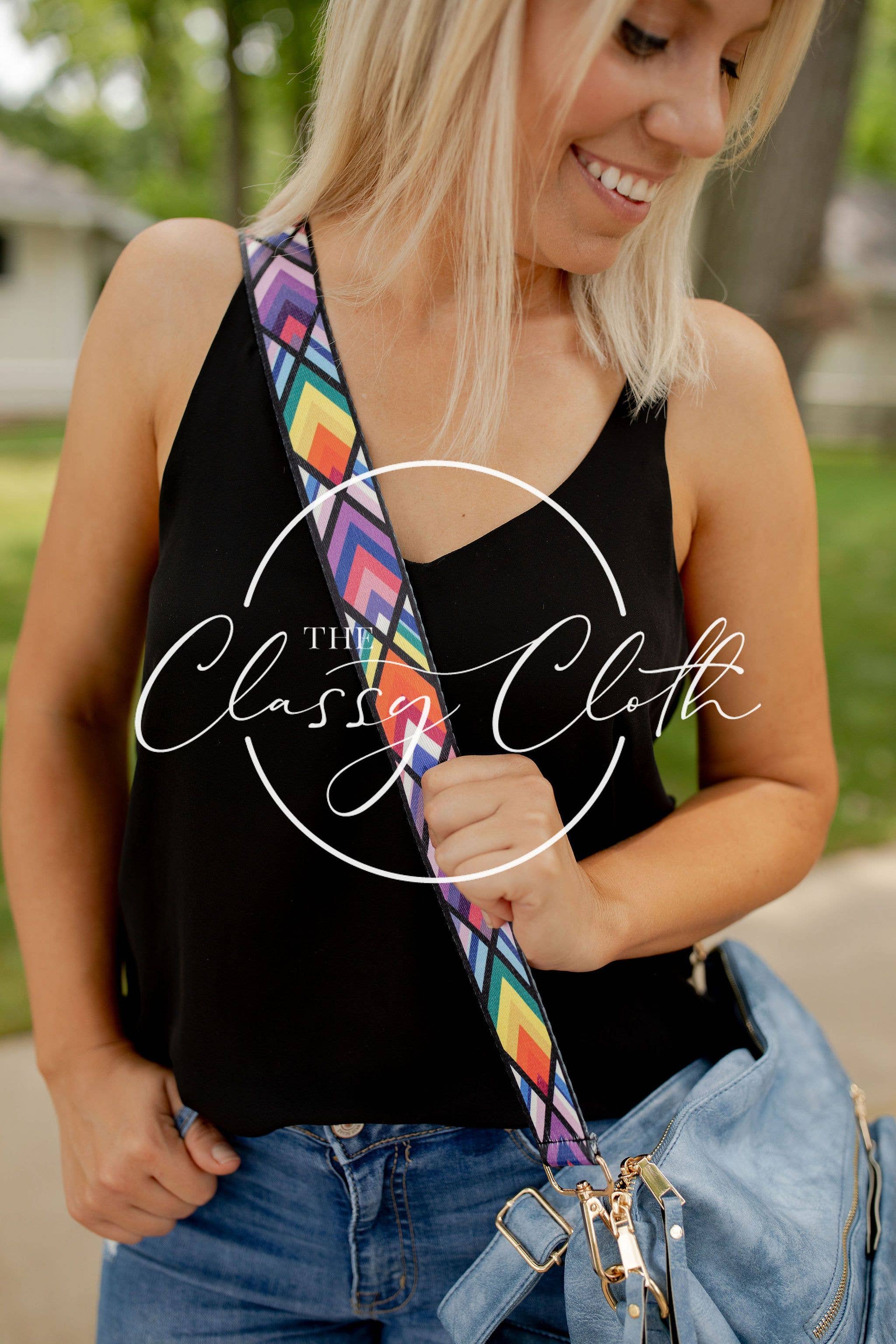 The Classy Cloth WS - Wholesale Backpack - Women's - Chloe Convertible Backpack - Brilliant Blue - Hip Hippie RTS4