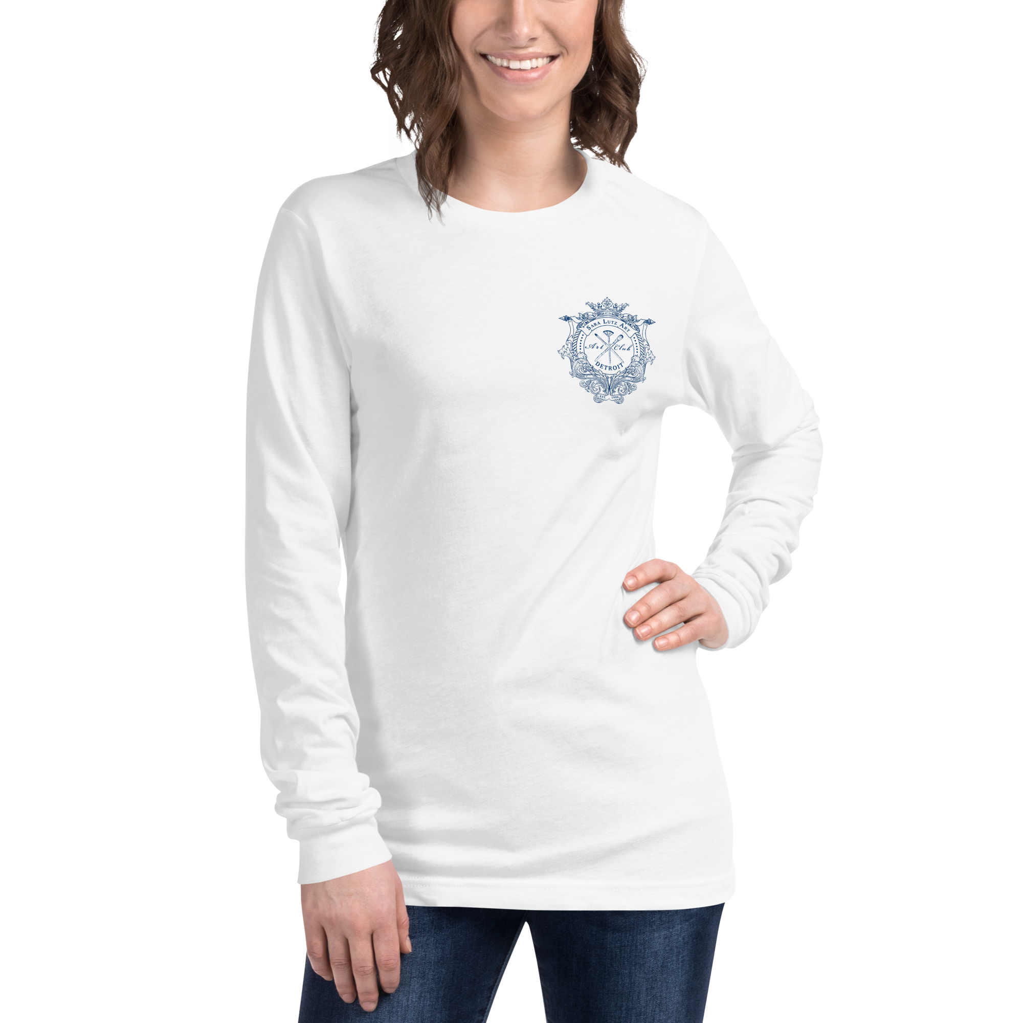 Sara Lutz Art - Wholesale Screen Printed T-Shirt - Unisex - Art Club Crest Long Sleeve Tee6