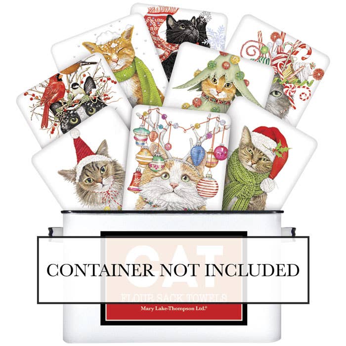 Cat Holiday Towel Unit Refill-16 for wholesale by Mary Lake-Thompson Ltd.