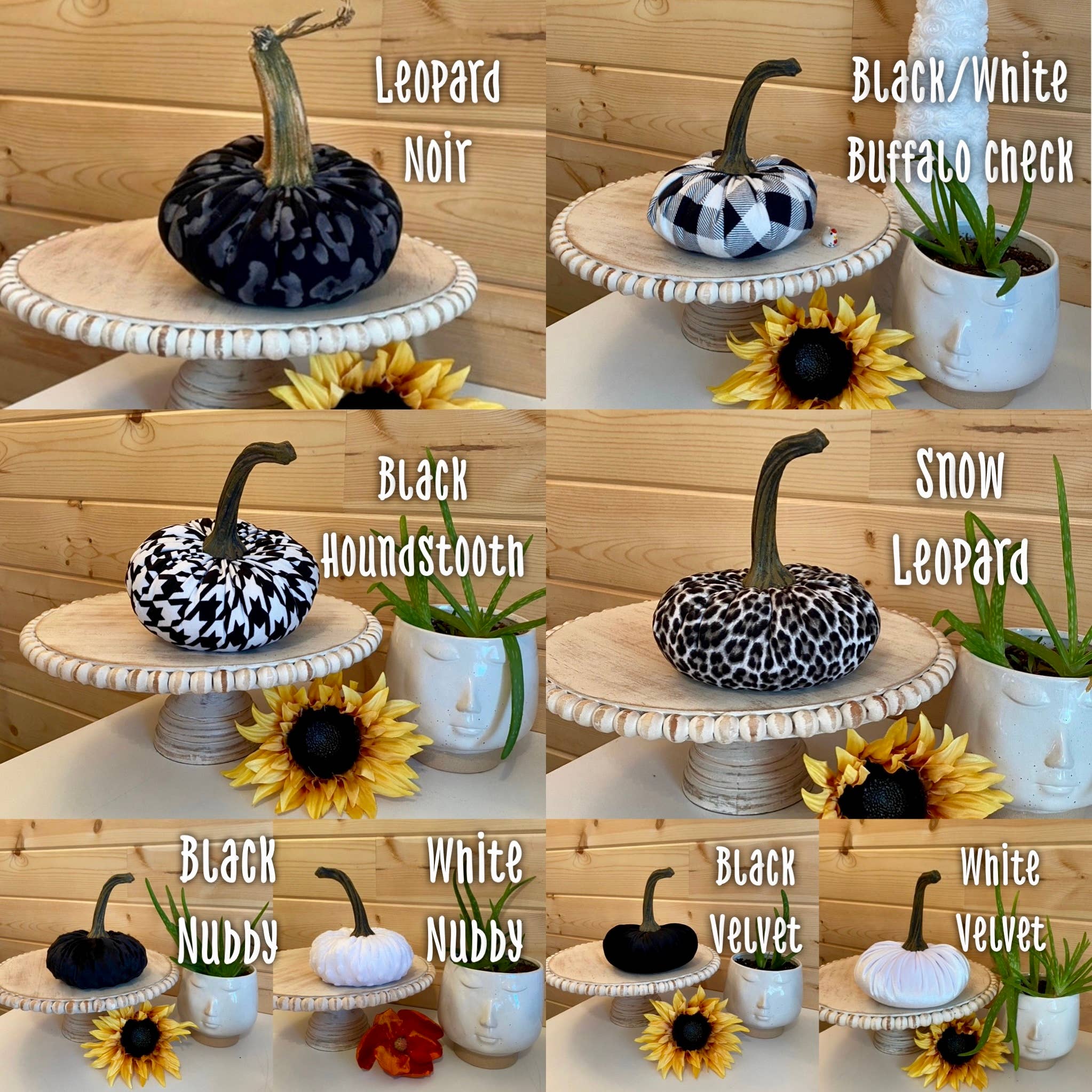 Leanne Bruce Co. - Wholesale Decorative Tabletop Object - Fabric Pumpkins LARGE Fall to Summer Colorful Home Decor 1