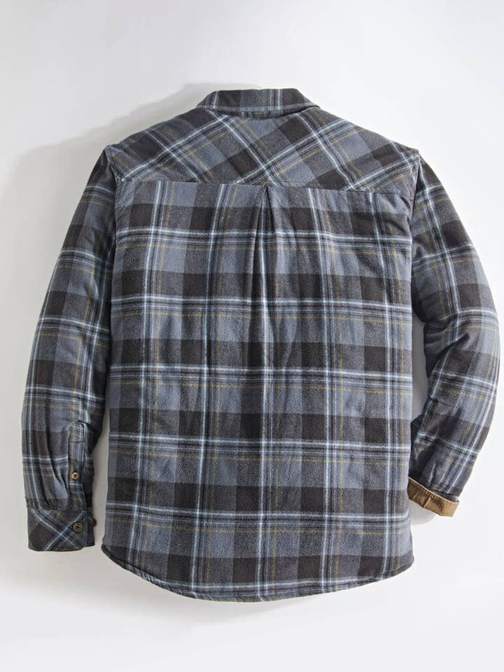 Venado - Wholesale Shirt Jacket/Shacket - Men's - Quilt Lined Brushed Flannel Shirt Jacket4