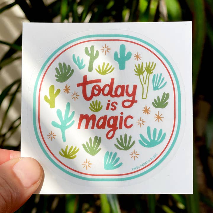 Today is Magic Clear Sticker for wholesale by Paper Parasol Press
