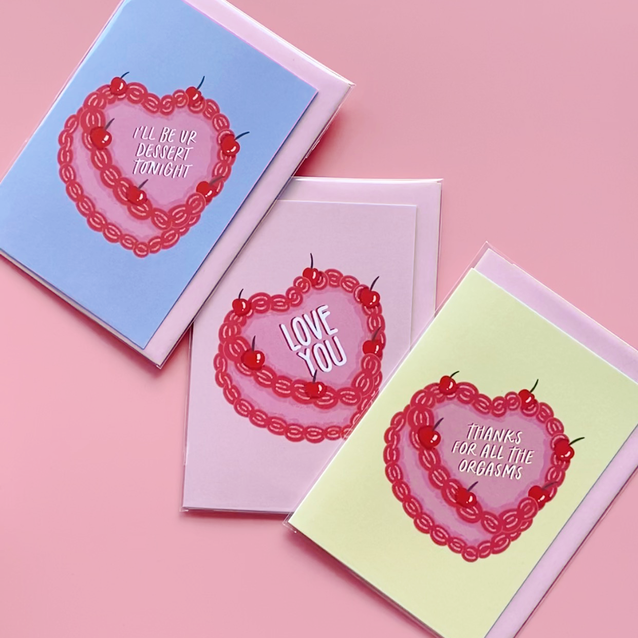 Kaart Blanche - Wholesale Love Card - Dessert tonight greeting card3