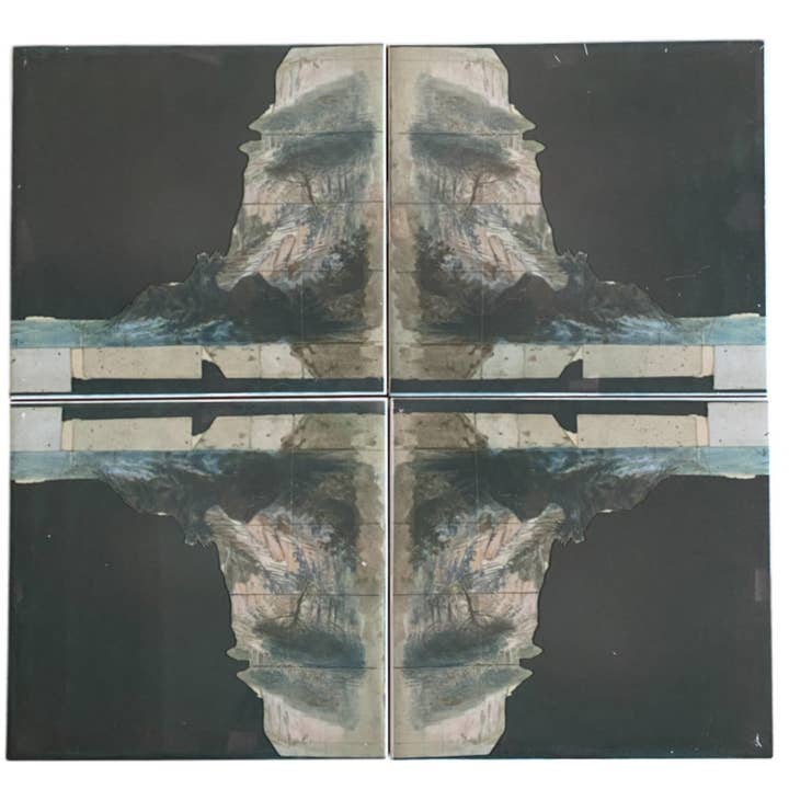 Art Tile Set - Design for a Stage Set at the Opéra , Eugéne Cicér por atacado de EME Culture Art