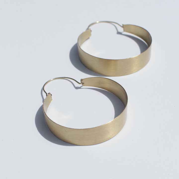 Rover & Kin - Wholesale Hoop Earrings - Brassy Statement Earrings1