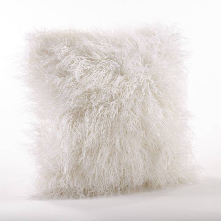 Saro Lifestyle - Wholesale Throw/Decorative Pillow - Faux Mongolian Fur Pillow - Poly Filled4