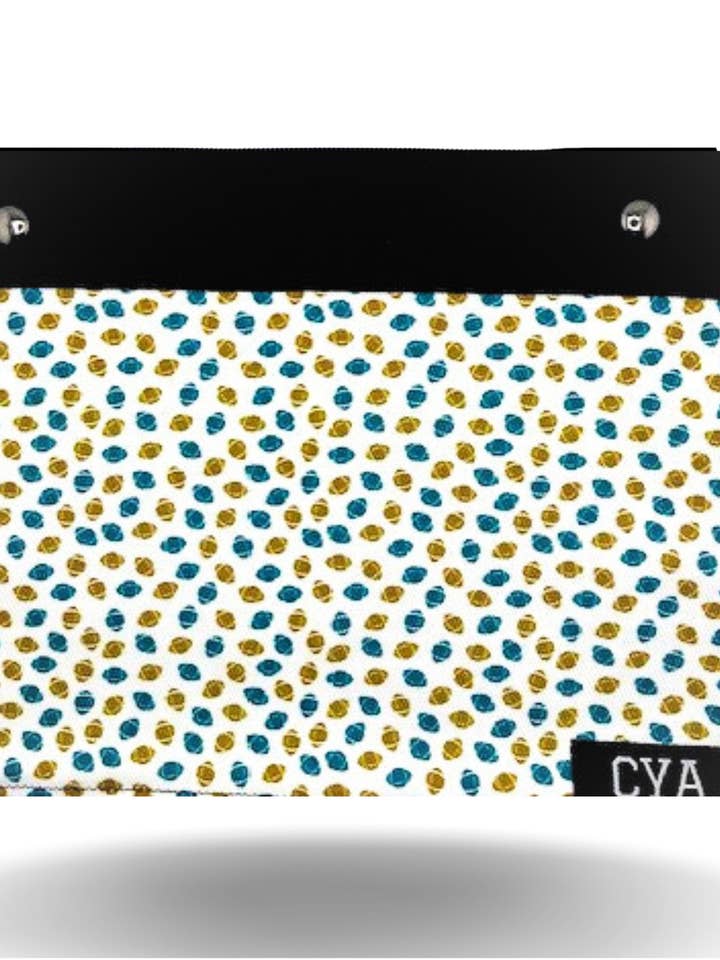 Teal & Gold Ftballs - Wide Cover Only for wholesale by CYA Accessories