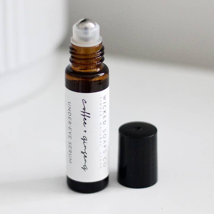 Coffee + Ginseng Under Eye Serum for wholesale by Wicked Soaps Co.