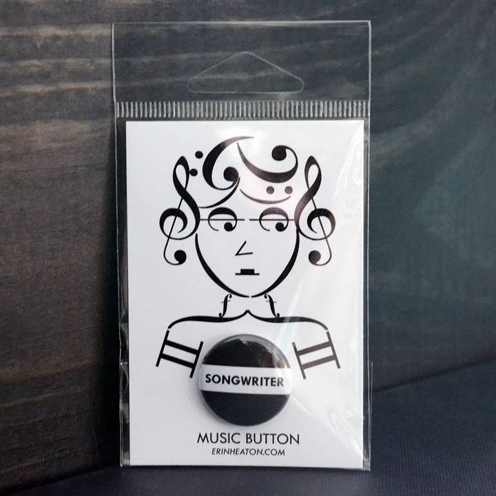 Erin Heaton Art - Wholesale Reversspeld/knoop - Songwriter knop