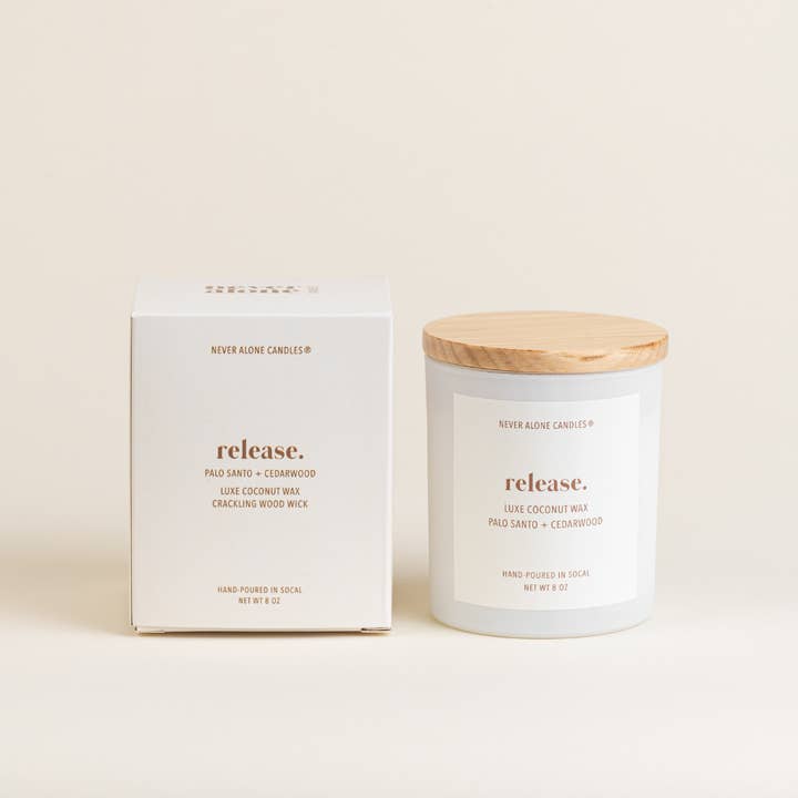 Never Alone Candles® - Wholesale Jar/Filled Candle - Palo Santo + Cedarwood Scented Candle