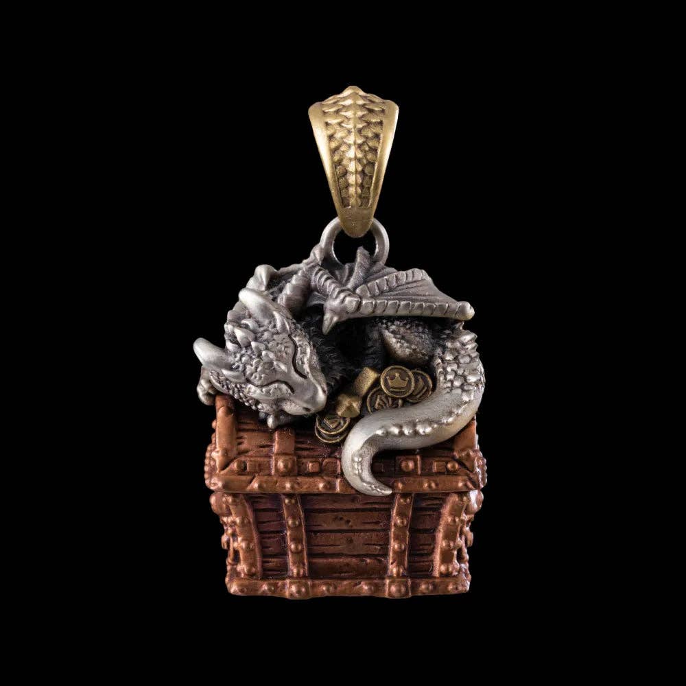 Coppertist.wu - Vendita all'ingrosso Ciondolo/pendente - Ciondolo Dragon Treasure Chest0