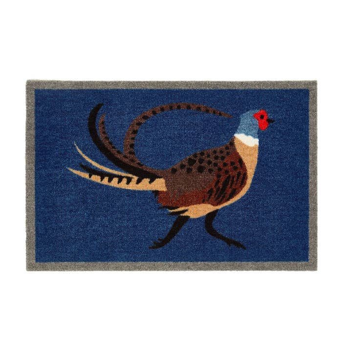 Phoenox Textiles – wholesale Door mat – My Mat Nylon Indoor Pattern My Pheasant Blue0