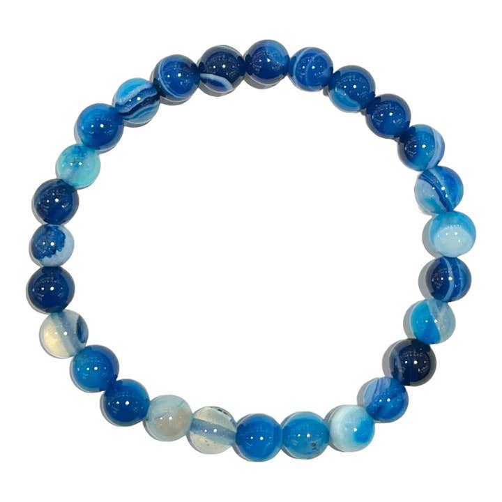 Blue Agate A bracelet for wholesale by Foliesbijoux