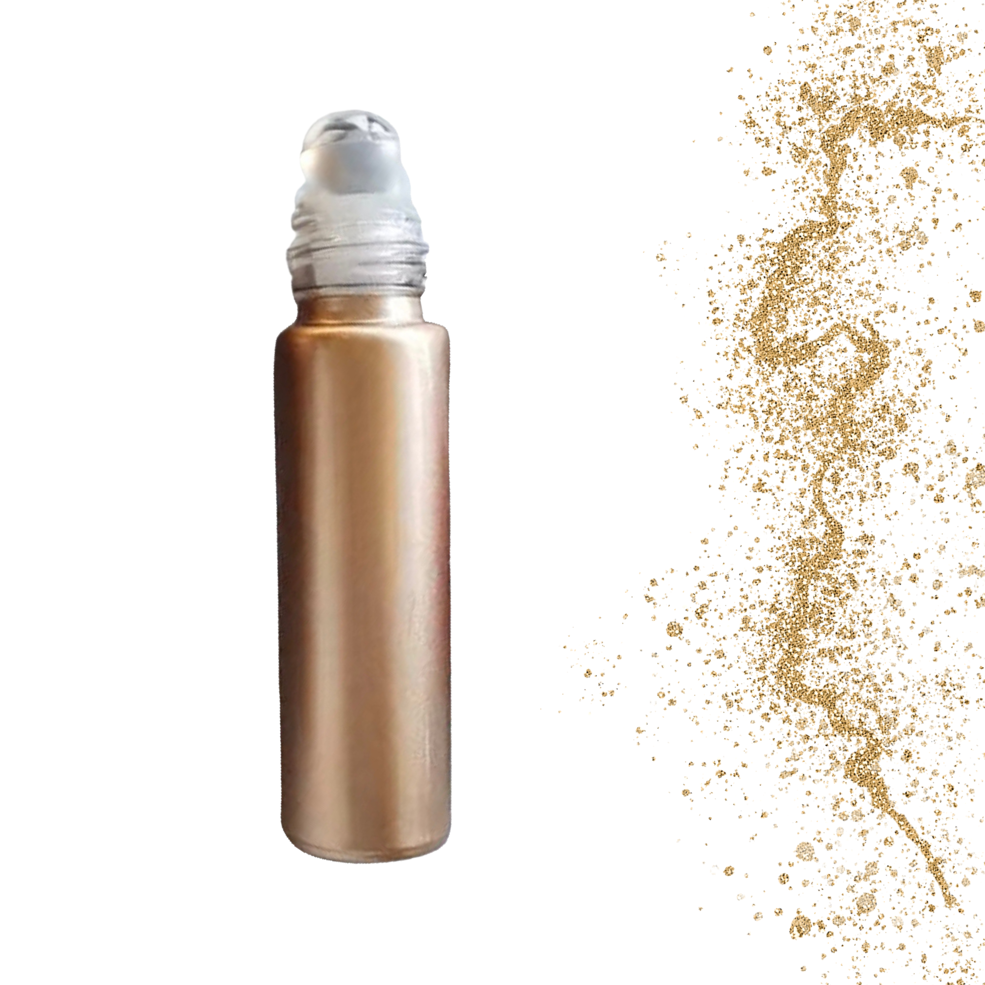 Essential Wellness - Body, Mind, Spirit - Wholesale Essential Oil Roll-On - GLIMMER GOLD 10ml Roller Bottle with Rollerball Choices1