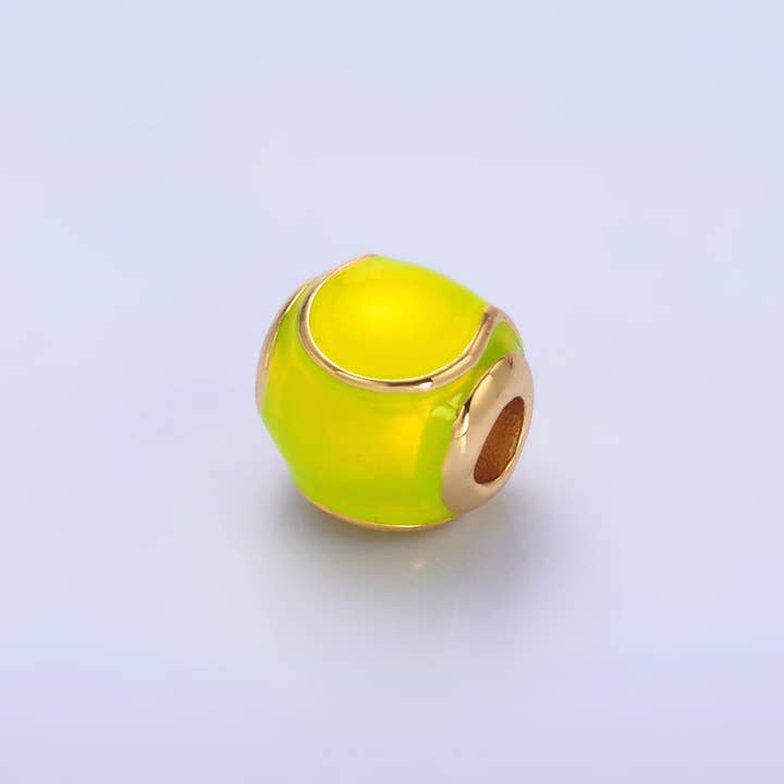 Perle de sport en émail de baseball remplie d'or 24K | B206 pour la vente par Aim Eternal