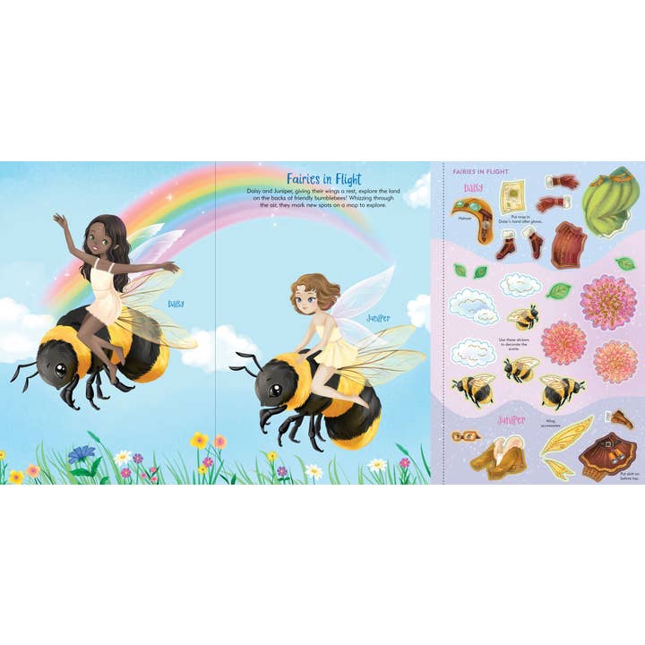 Peter Pauper Press - Vente Autocollant - Enfant et bébé - Cahier d'habillage pour poupées Fairies Sticker4