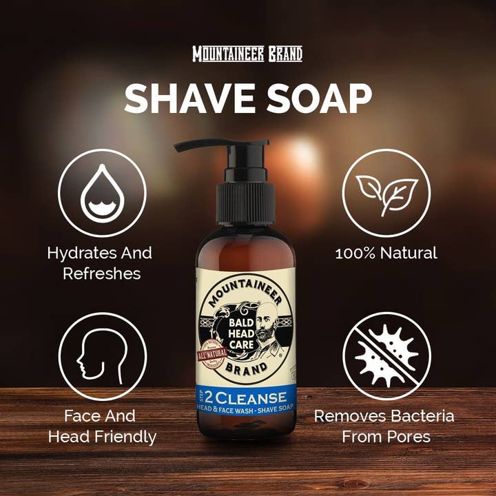 Mountaineer Brand - Wholesale Facial Cleanser - Head and Face Wash - Shave Soap1