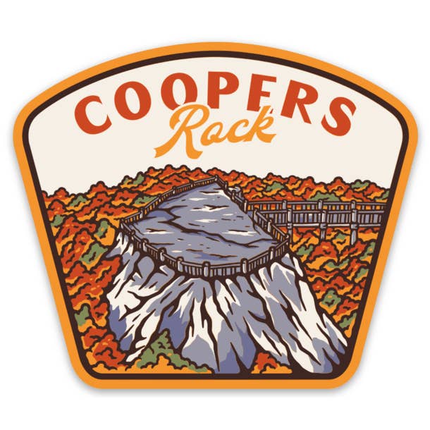 Coopers Rock - Sticker for wholesale by Loving WV