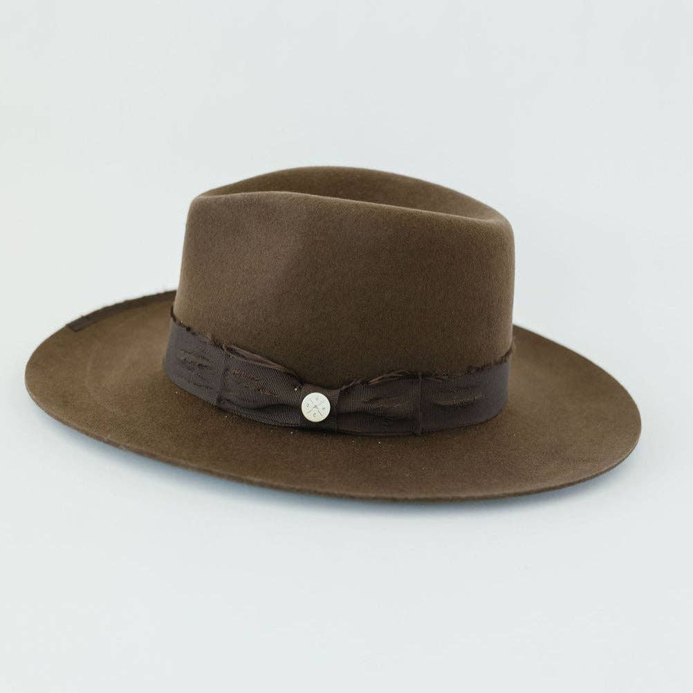 Gigi Pip - Wholesale Fedora - Men's - Delmar Distressed Felt Fedora4