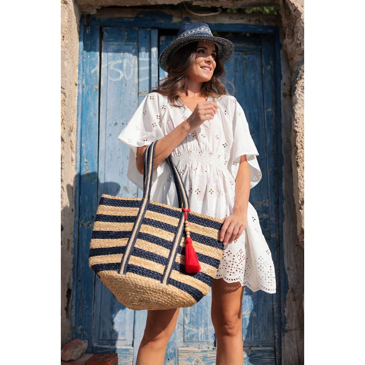 Shiraleah - Wholesale Straw Hat - Women's - AMES HAT, NAVY