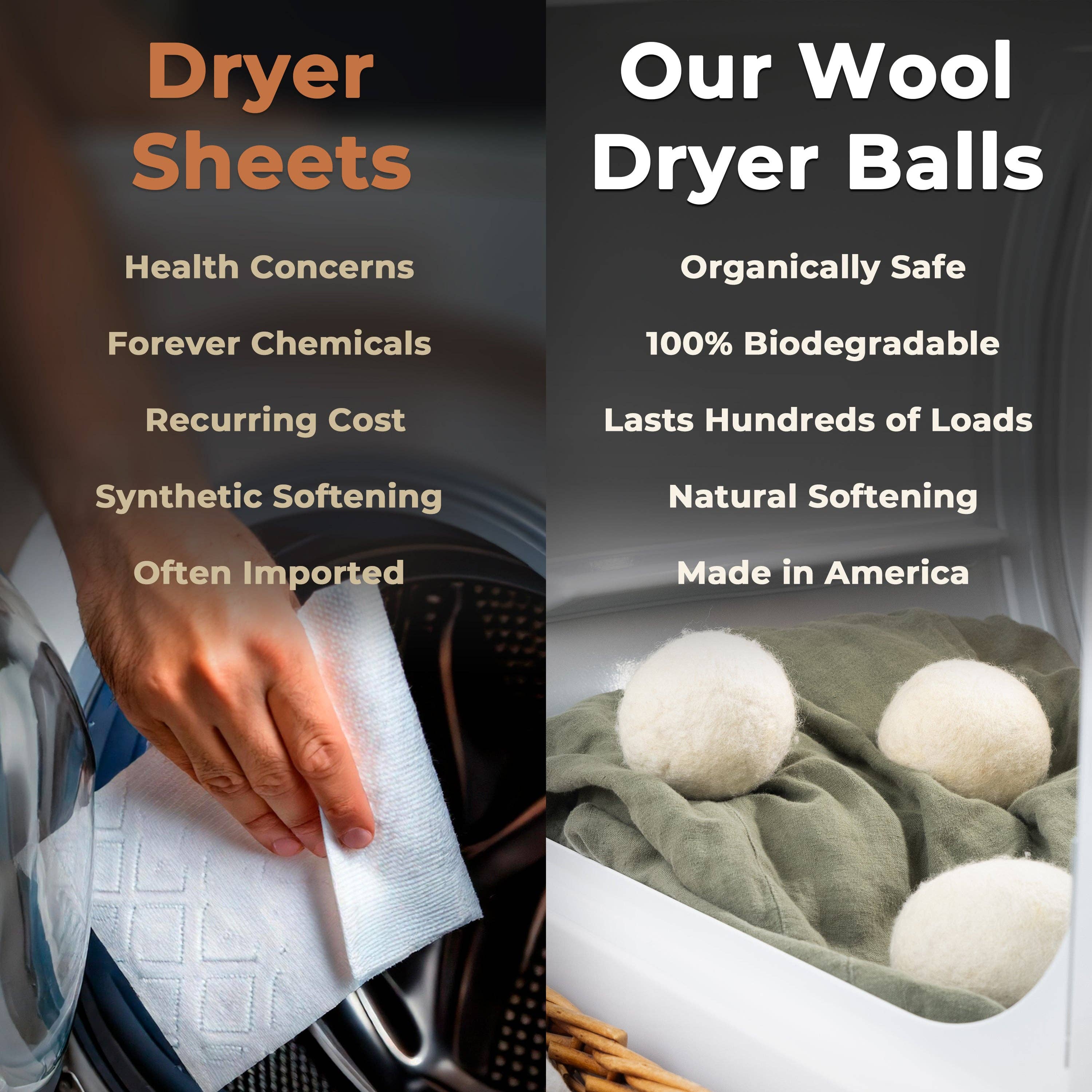 Rustic Strength - Wholesale Dryer Balls - Jumbo Sheep Wool Dryer Balls11