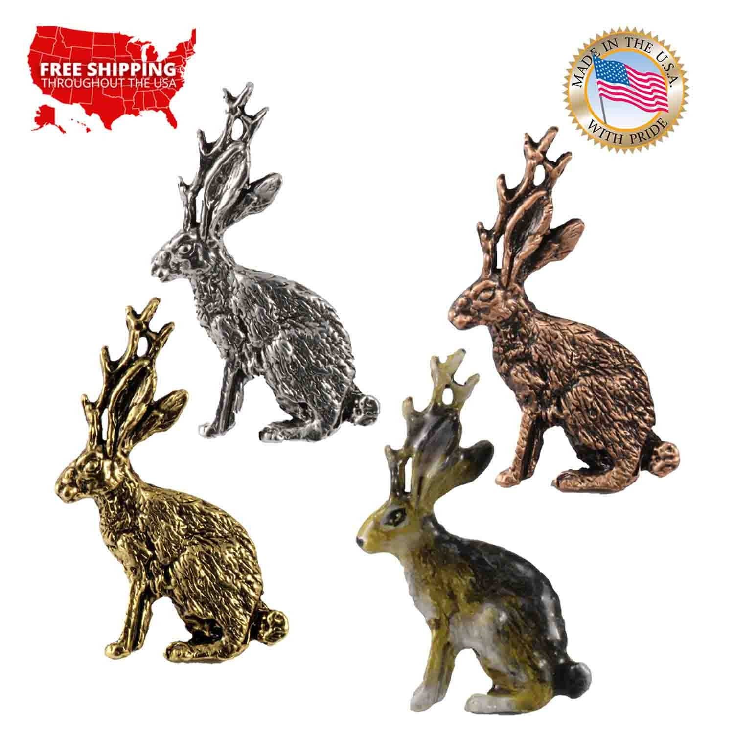 Creative Pewter Designs – wholesale Nål och knapp för kavajslag – Jackalope Tenn Lapel Pin eller Magnet M1940