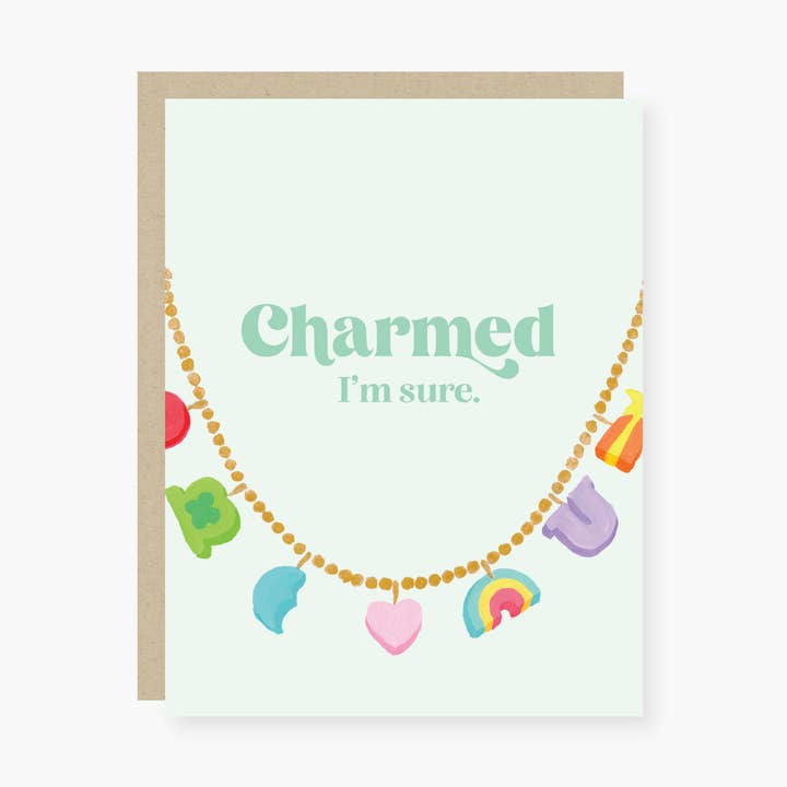 2021 Co. - Wholesale St. Patrick's Day card - 2021 Co. x Holiday Junkie Charmed I'm sure St. Patrick's Day Card0