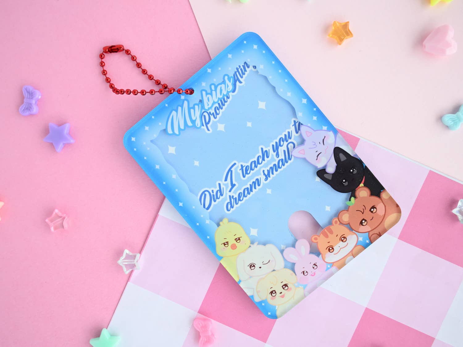 Aniteez acrylic photocard holder pc photocard keychain card for wholesale by Kawineko