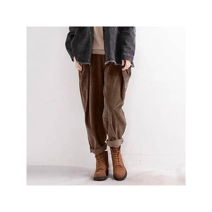 OceanusSwim - Wholesale Pants – Women's - Corduroy Casual Harem Pants