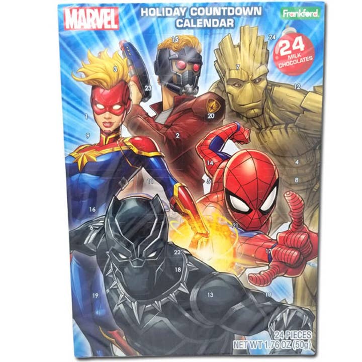 I Got Your Candy - Vendita all'ingrosso Cioccolato - Calendario dell'Avvento Frankford Marvel Chocolate 1,76 oz - 12 ct