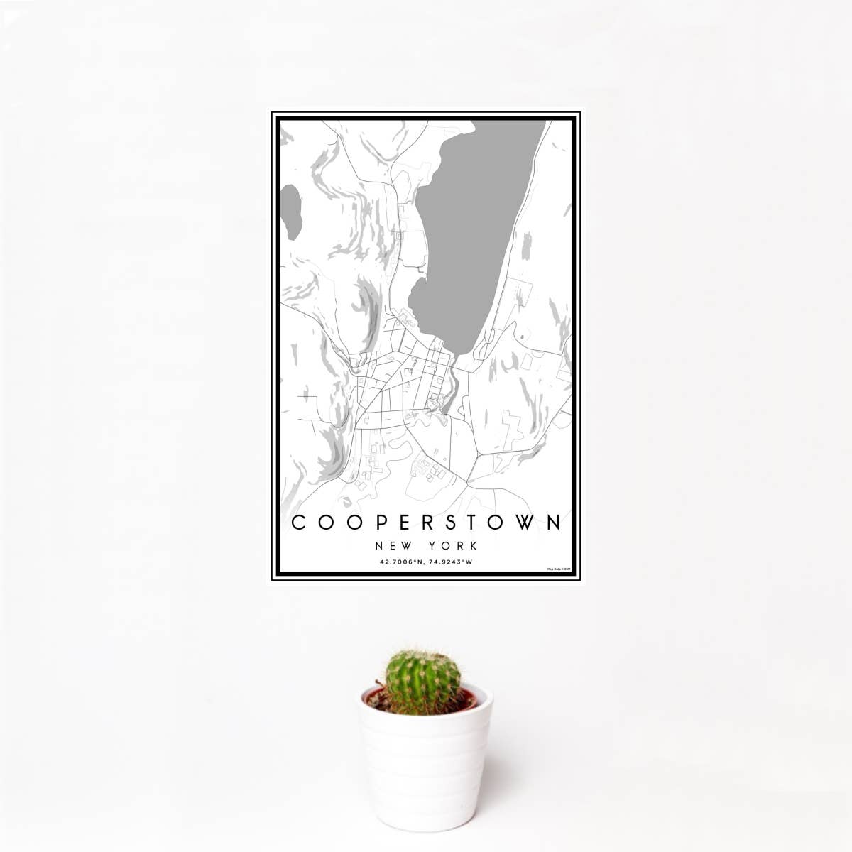 JACE.design - Wholesale Art Print - Cooperstown NY Map Print Classic0