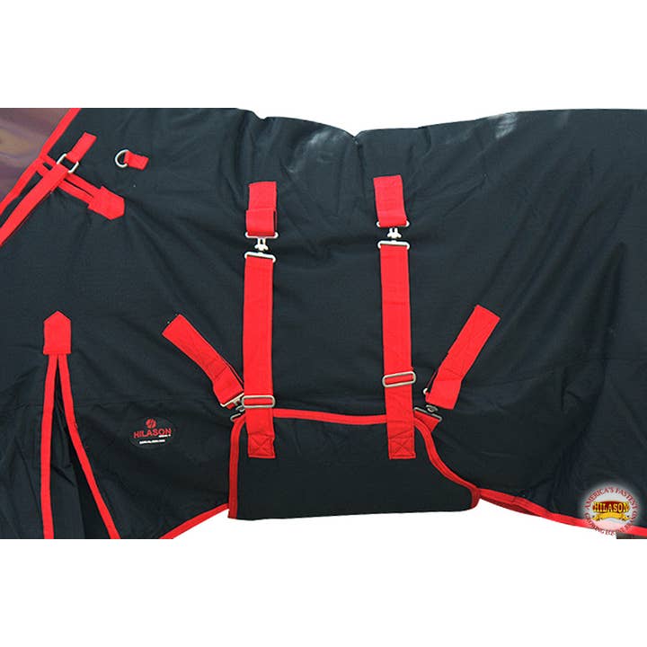 HILASON - Wholesale Horseback Riding Gear - HILASON 1200D Winter Waterproof Turnout H. Blanket Belly Wrap| |13
