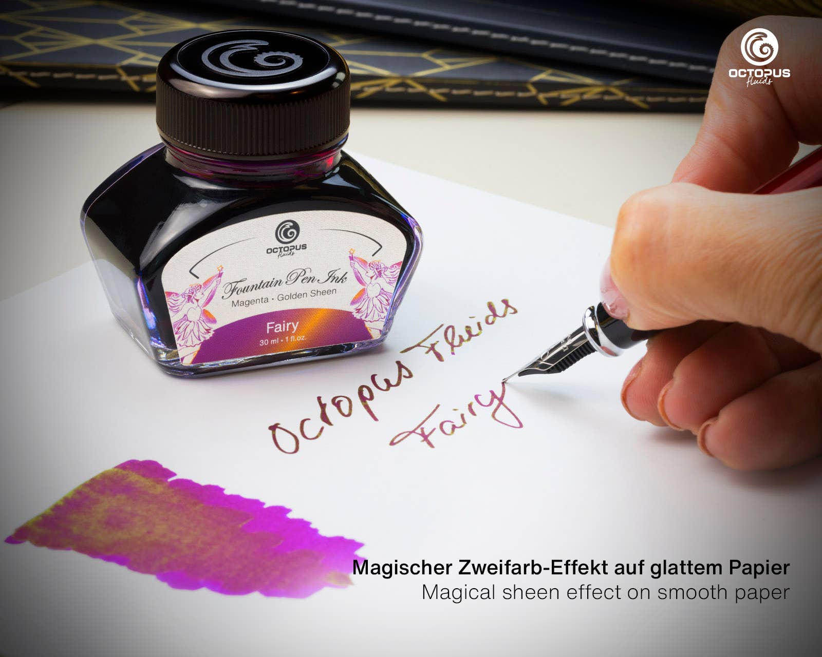 Octopus Concept GmbH – wholesale Writing ink – Sheen Fairy Violet Fountain Pen Ink 30ml2