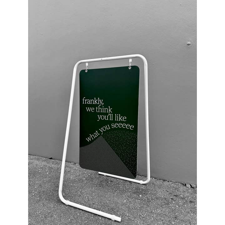 DisplayCanada - Wholesale Outdoor Sign - Swing Board Metal Wire A-Frame - Sidewalk Signboard for Street Advertising - SW-FRAME0362