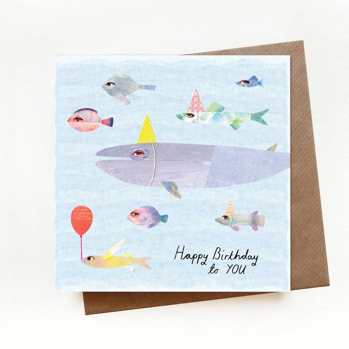 Birthday Fish Card for wholesale by Paperwhale Cards & Paper Goods