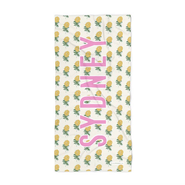 Clairebella Personalized Gifts & Pillows - Wholesale Beach Towel - Kyra Towel | Custom Beach Towels | Cotton Beach Towel1