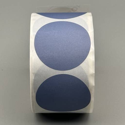 Blue Round Labels 50mm 500 Units for wholesale by CHIC&PAPER